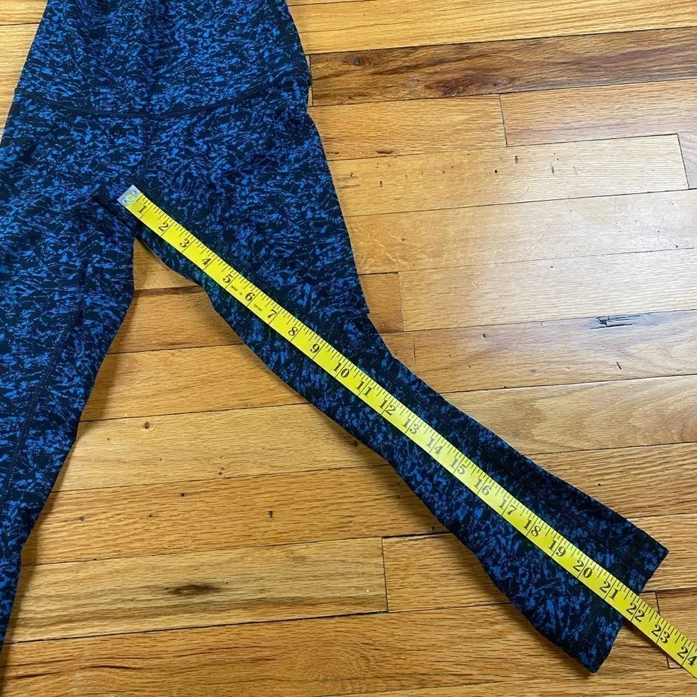 Lululemon Wunder Under Crop (Hi-Rise) Iced Wave Capri Black Size 2